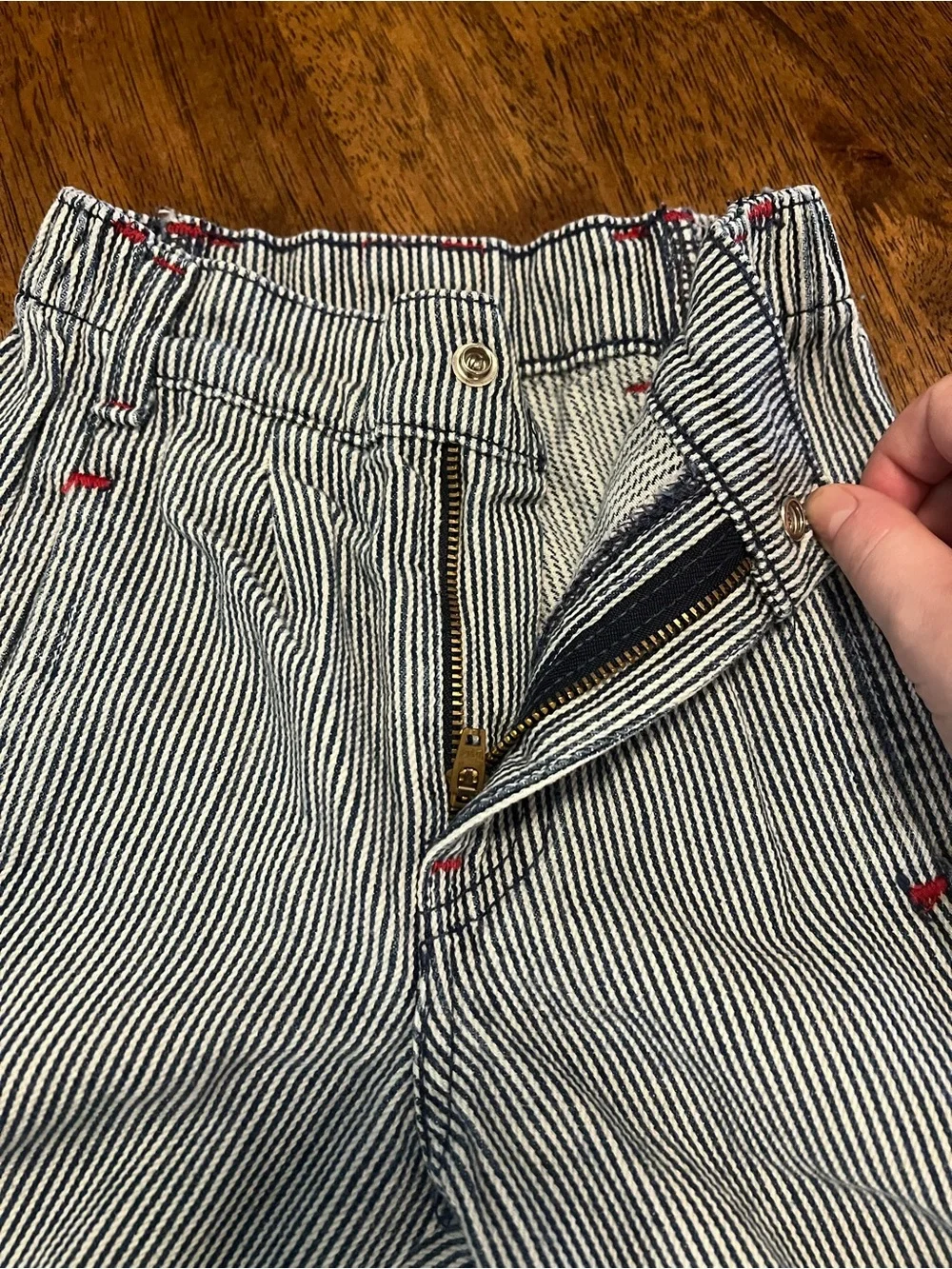 Vintage 1992 Little Levi’s Hickory Stripe Carpenter Pants 4T USA Salesman Sample